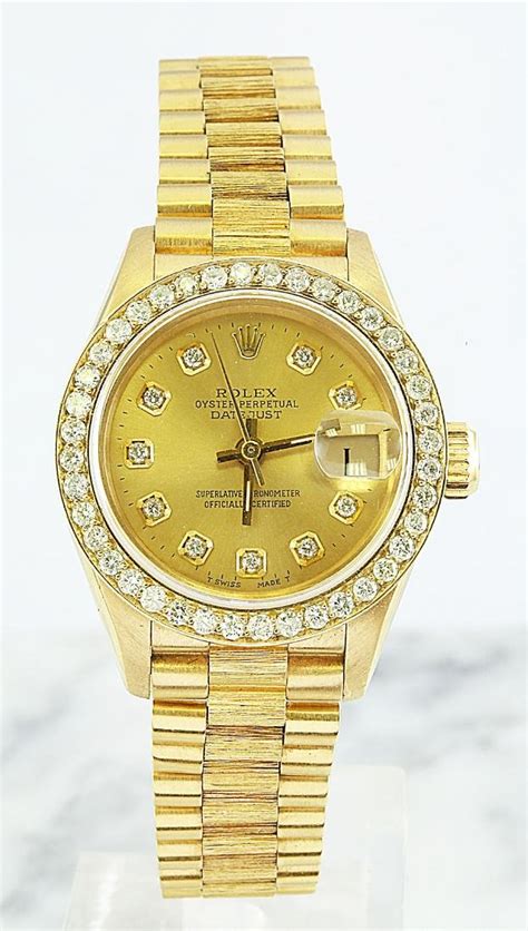 rolex 750 men with diamonds|rolex 31mm yellow gold.